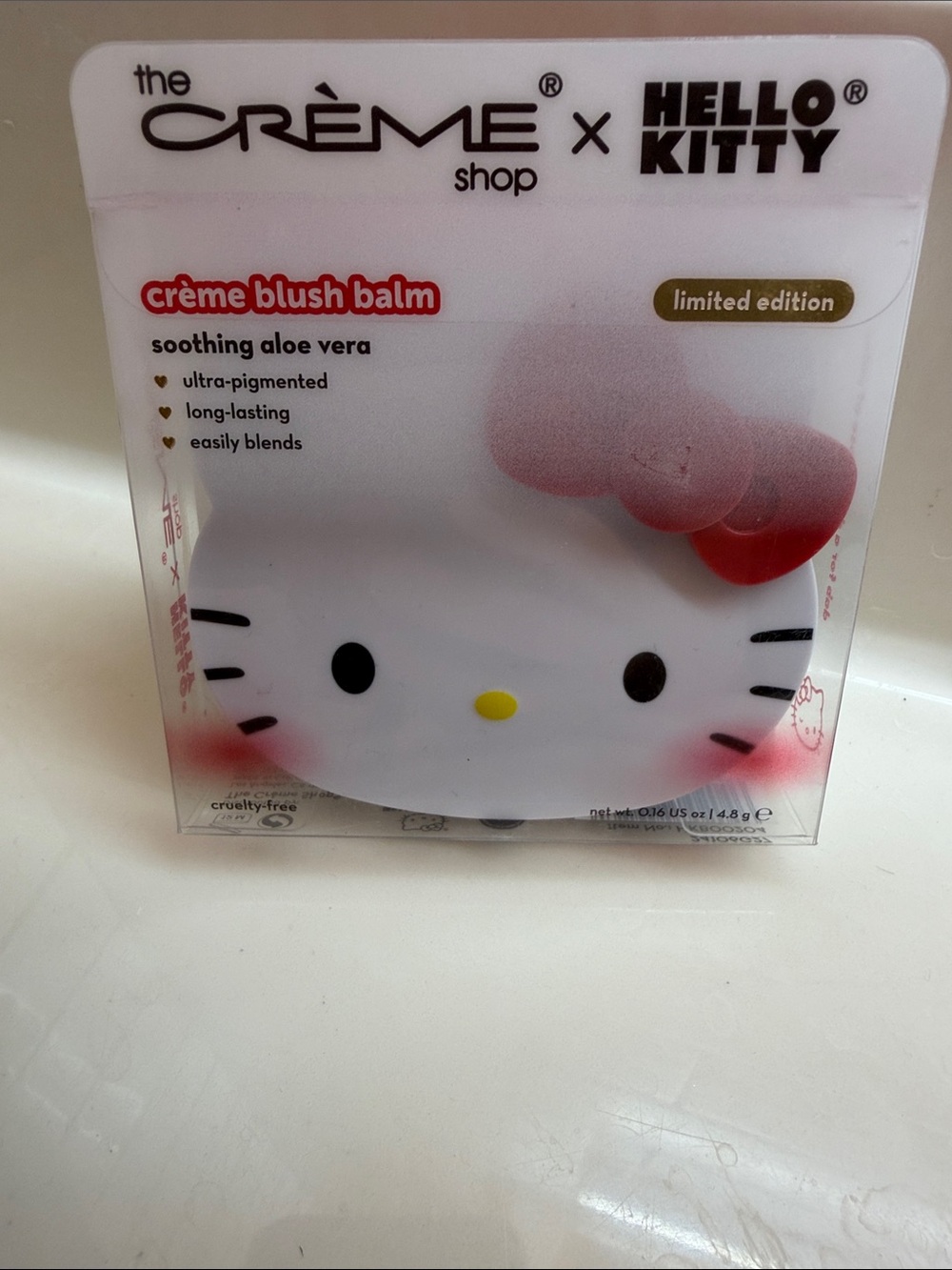Hello Kitty x The Creme Shop Limited Edition Creme Blush Balm Berry Cute .16 Oz.